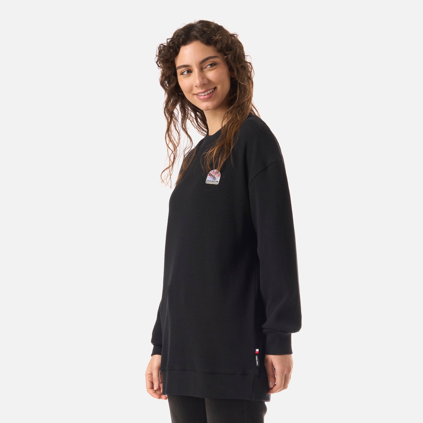 Polerón Mujer Eclipse Negro Haka Honu