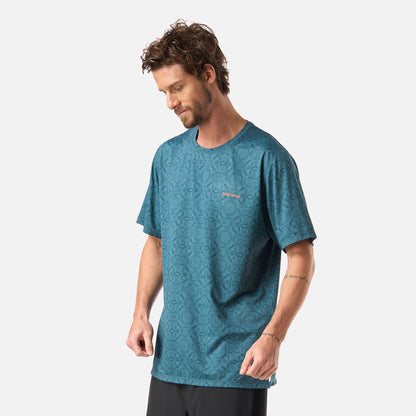 Polera Hombre Sudala Print Petroleo Haka Honu