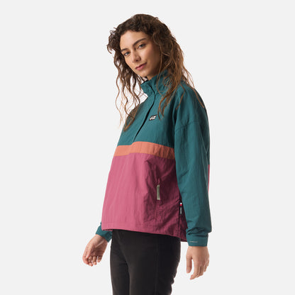 Chaqueta Mujer Hija Del Viento 14 Zip Petroleo Haka Honu