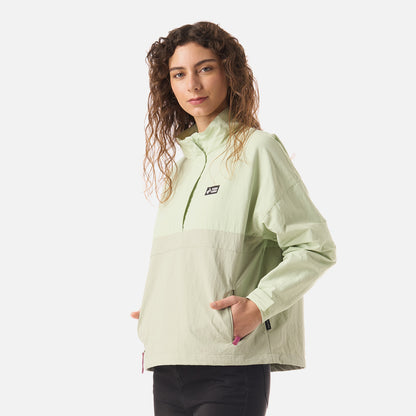 Chaqueta Mujer Hija Del Viento 14 Zip Menta Haka Honu
