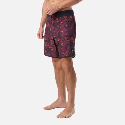 Traje de Baño Hombre Sorfer Print Azul Noche Haka Honu