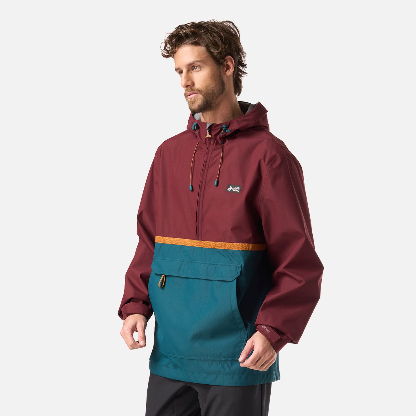 Chaqueta Hombre Viento Norte 14 Zip Burdeo Haka Honu