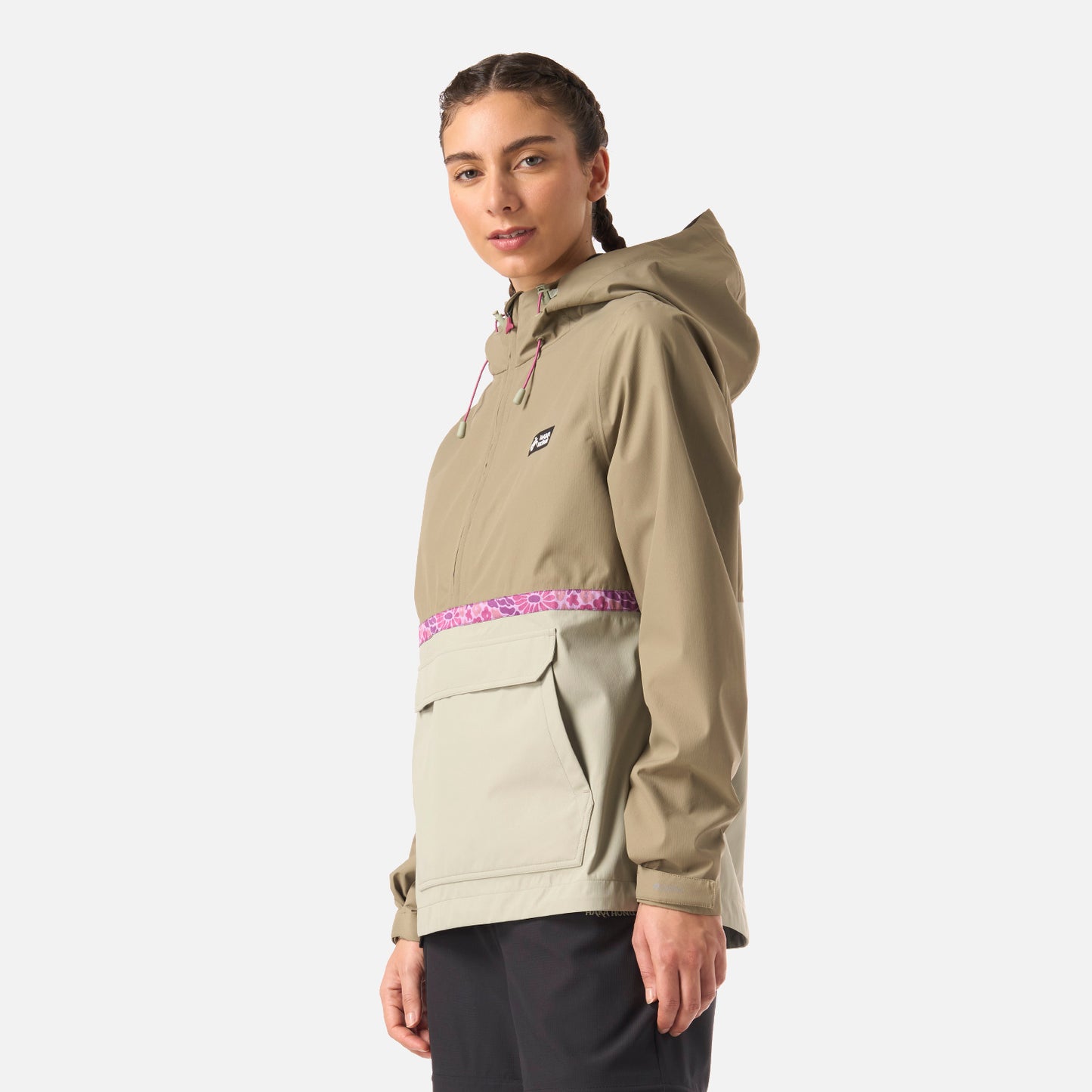 Chaqueta Mujer Viento Norte 14 Zip Verde Oliva Haka Honu