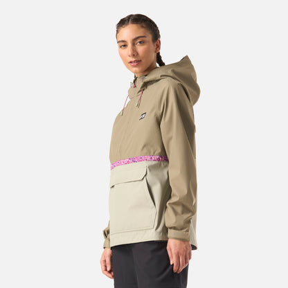 Chaqueta Mujer Viento Norte 14 Zip Verde Oliva Haka Honu