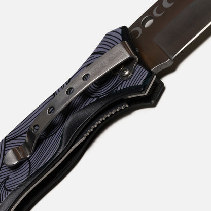 Cuchillo, Unisex Navaja Negro Haka Honu