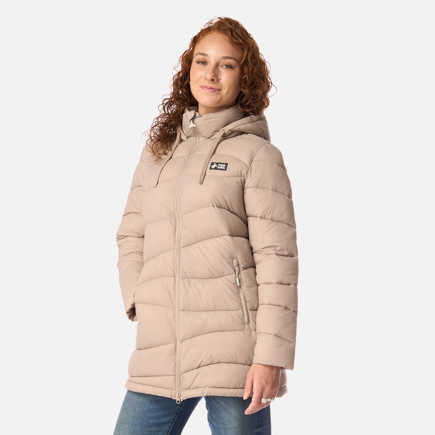 Chaqueta Mujer Pala Negra Taupe Haka Honu