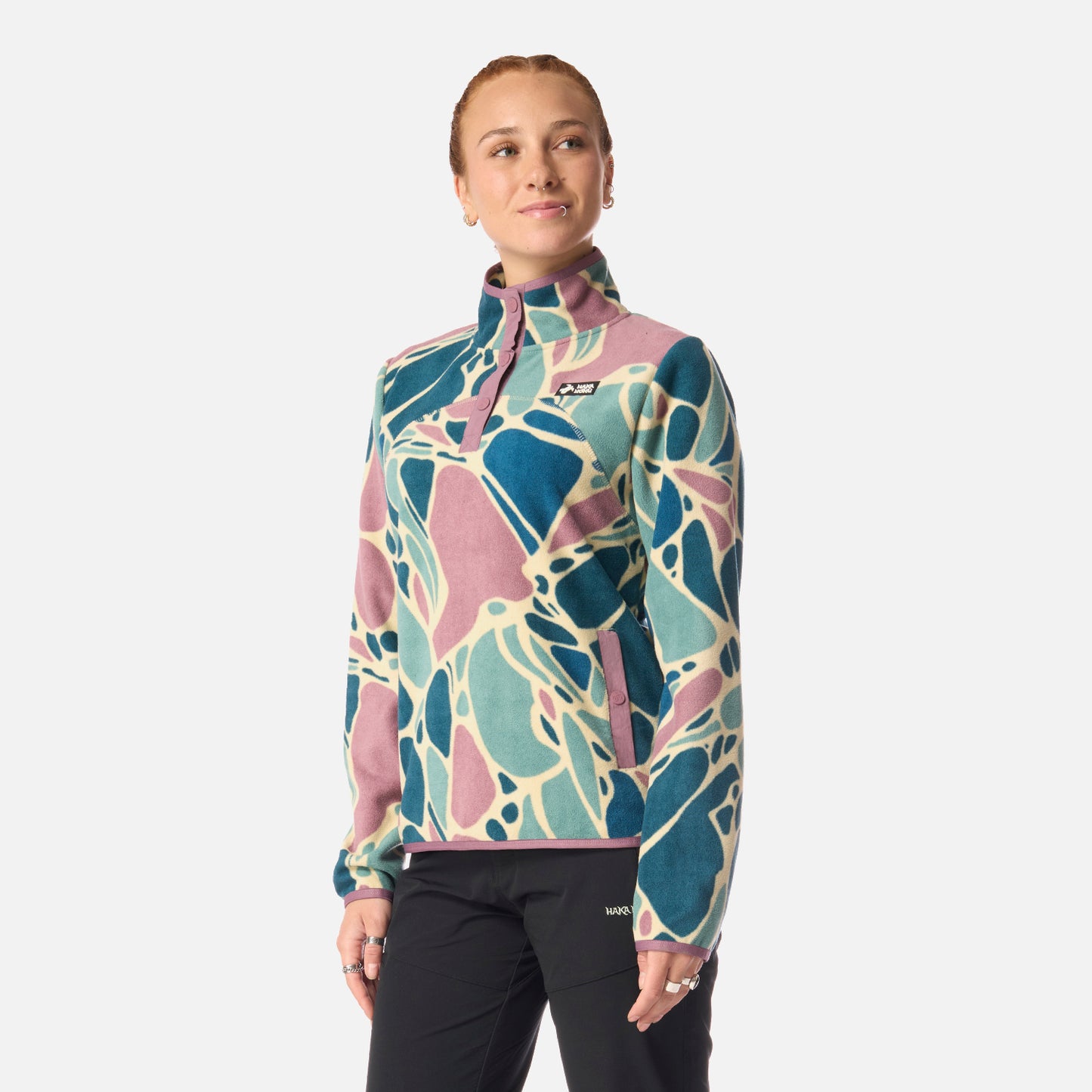 Polar Mujer Tokerau Print Petroleo Haka Honu