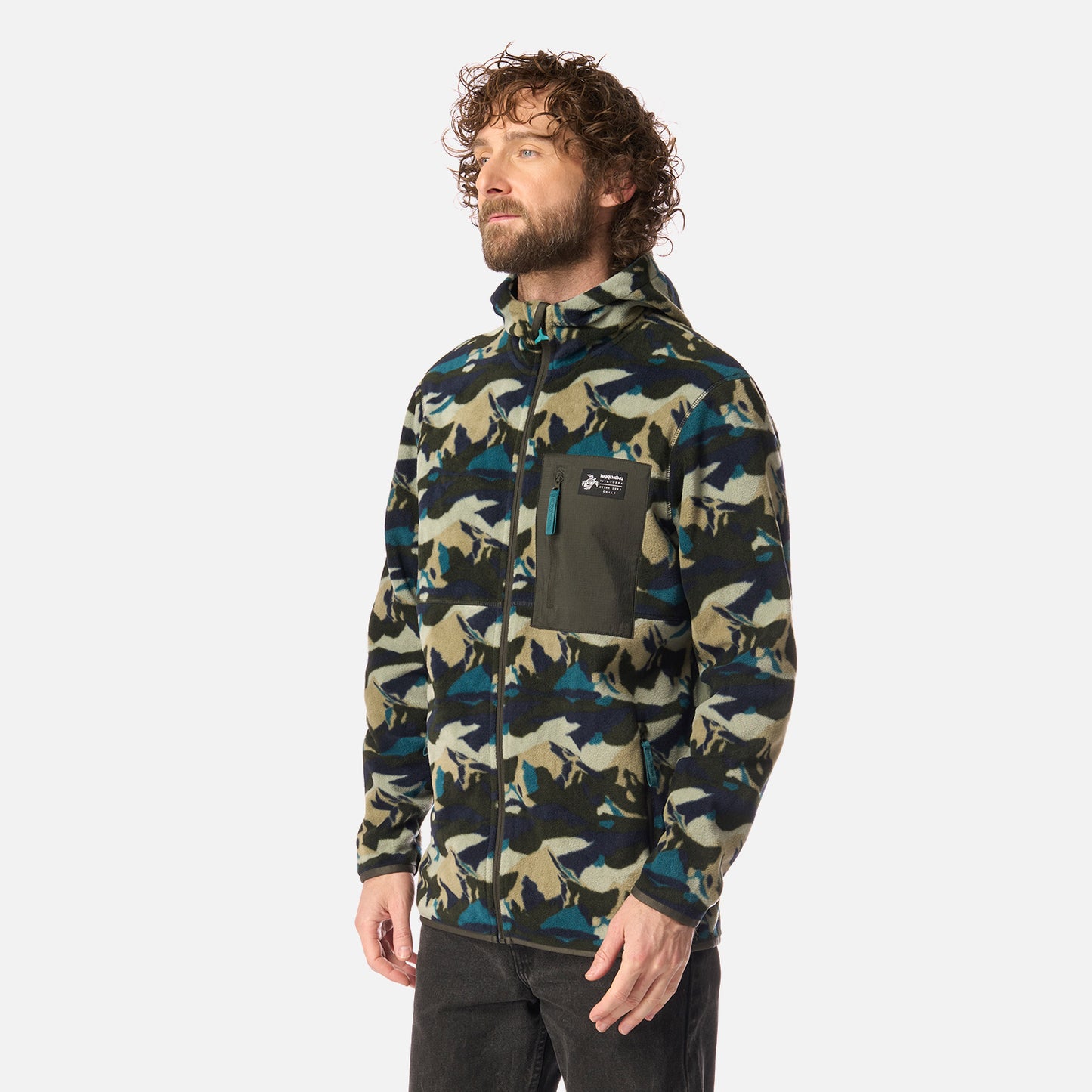 Polar Hombre Leñero Print Verde Militar Haka Honu