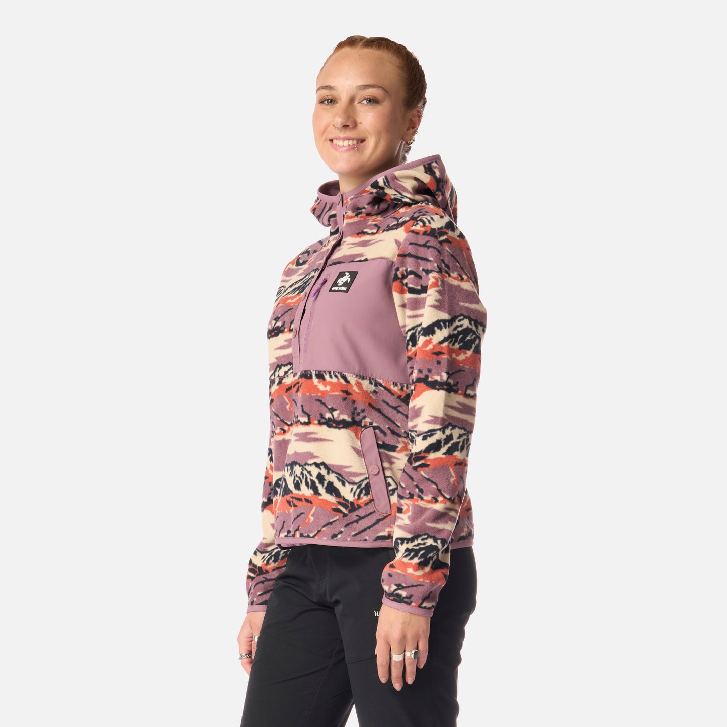 Polar Mujer Tokerau Hoody Print Lila Haka Honu