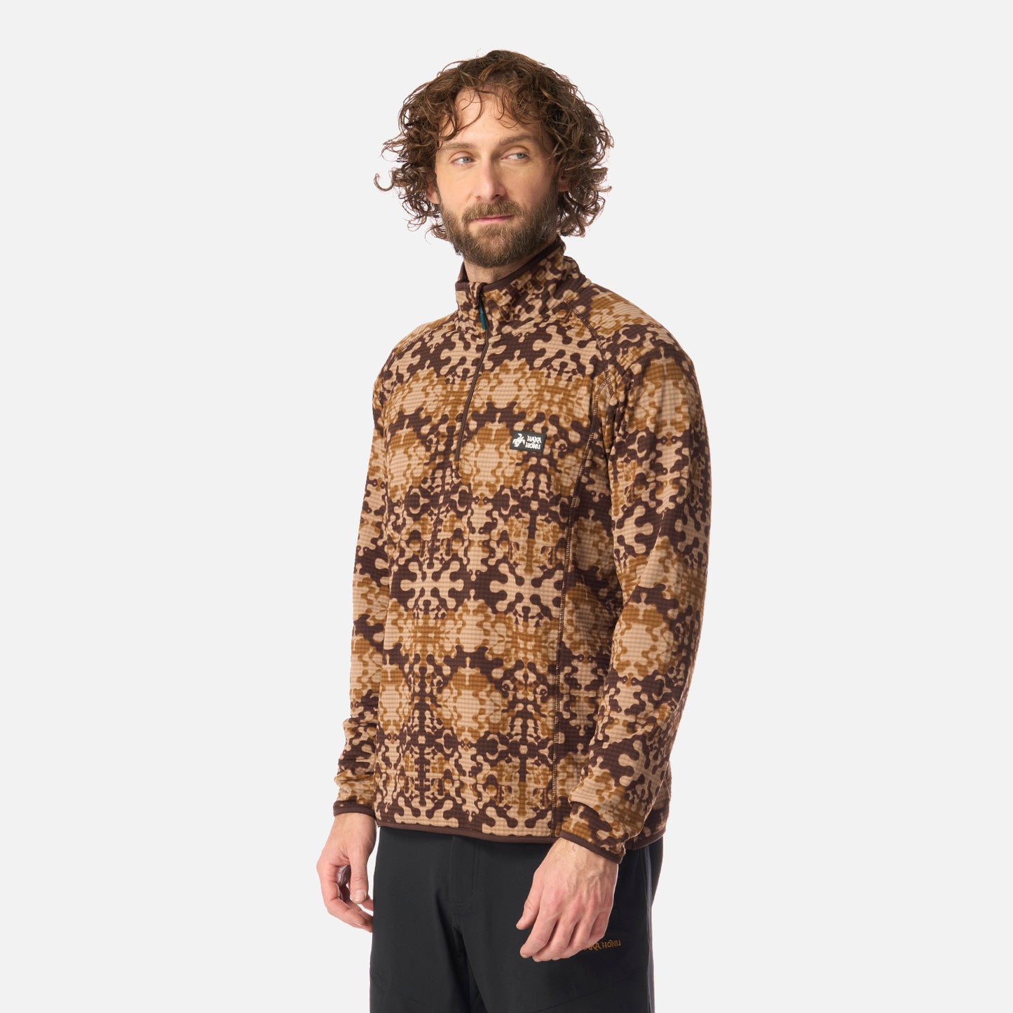 Polerón Hombre Taina Print Café Haka Honu