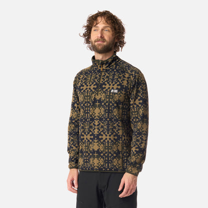 Polerón Hombre Taina Print Verde Militar Haka Honu