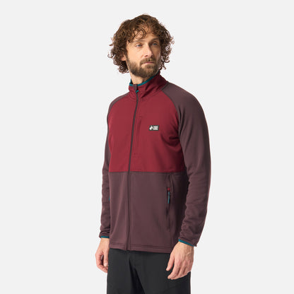 Polerón Hombre Taina Full Zip Burdeo Haka Honu