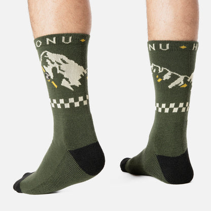 Calcetines Hombre Arriero Verde Militar Haka Honu