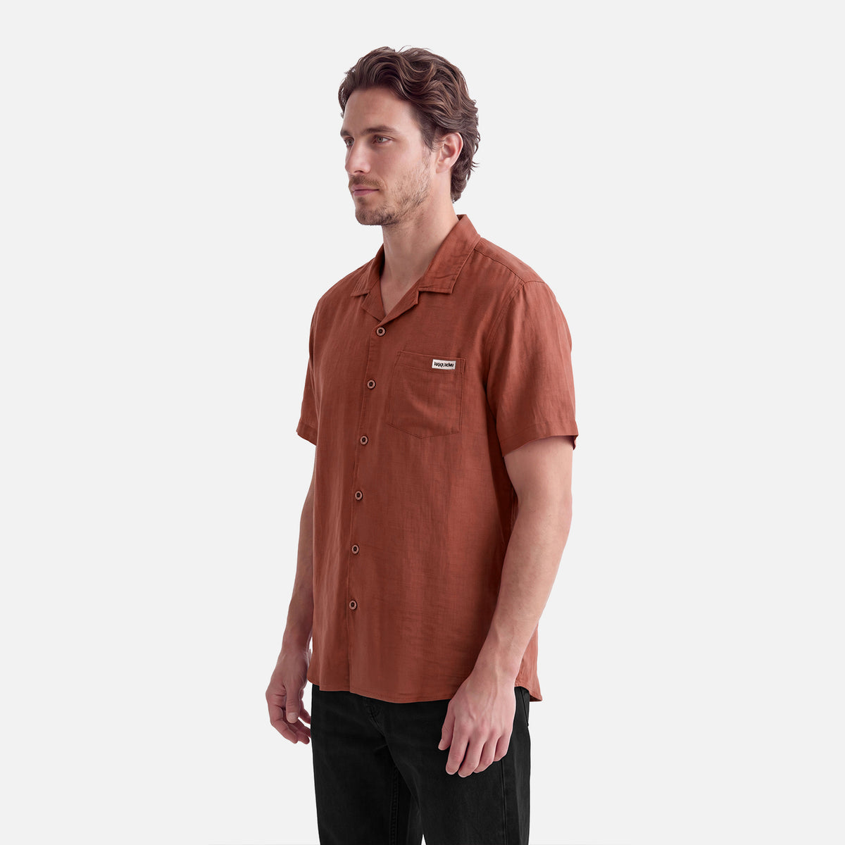 Camisa Hombre Linaje Terracota Haka Honu