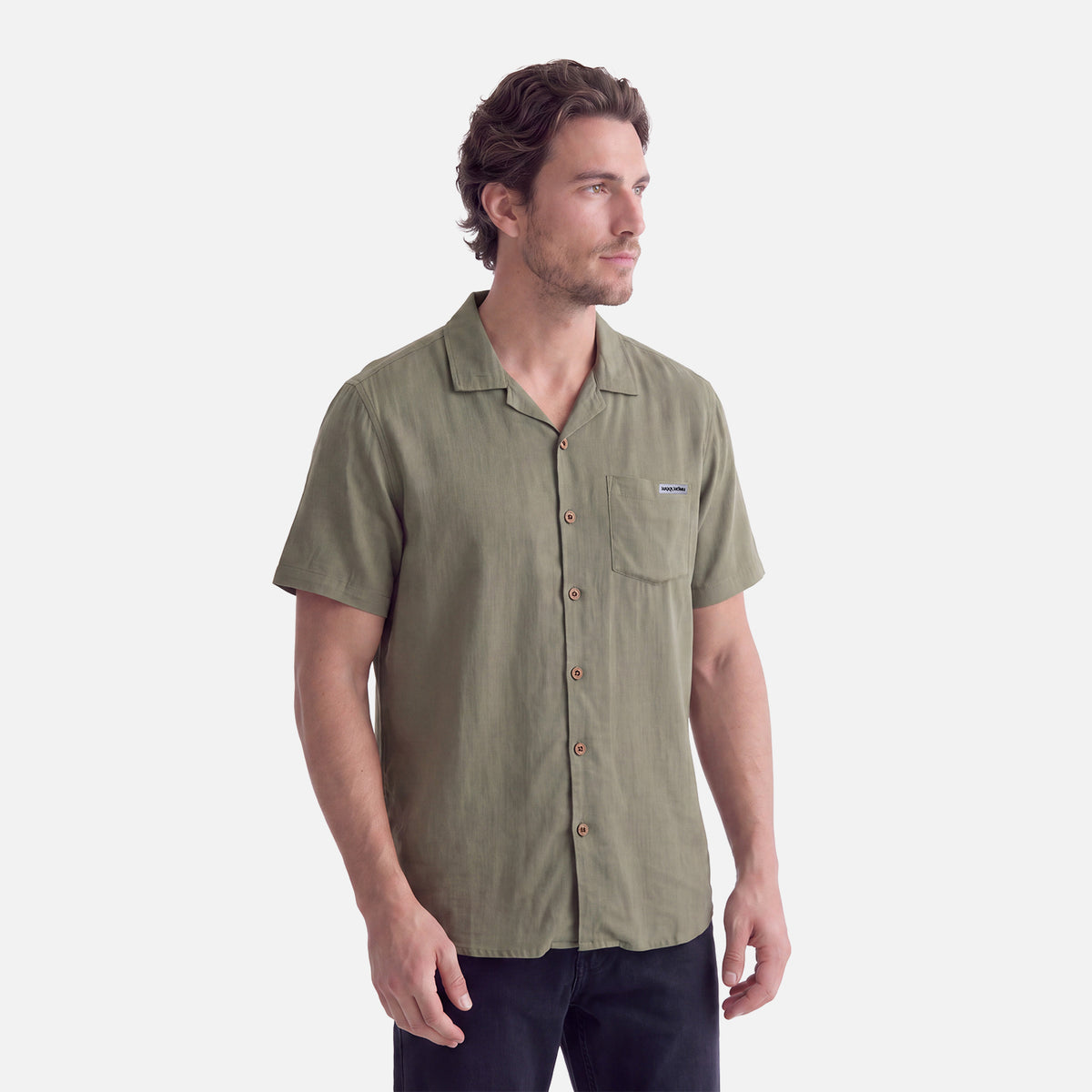Camisa Hombre Linaje Verde Oliva Haka Honu