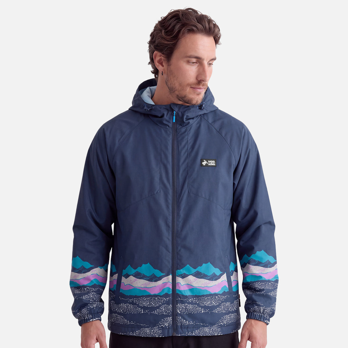 Chaqueta Hombre Aperrao Print Azul Noche Haka Honu