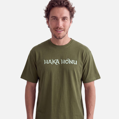Polera Hombre Logo Verde Musgo Haka Honu