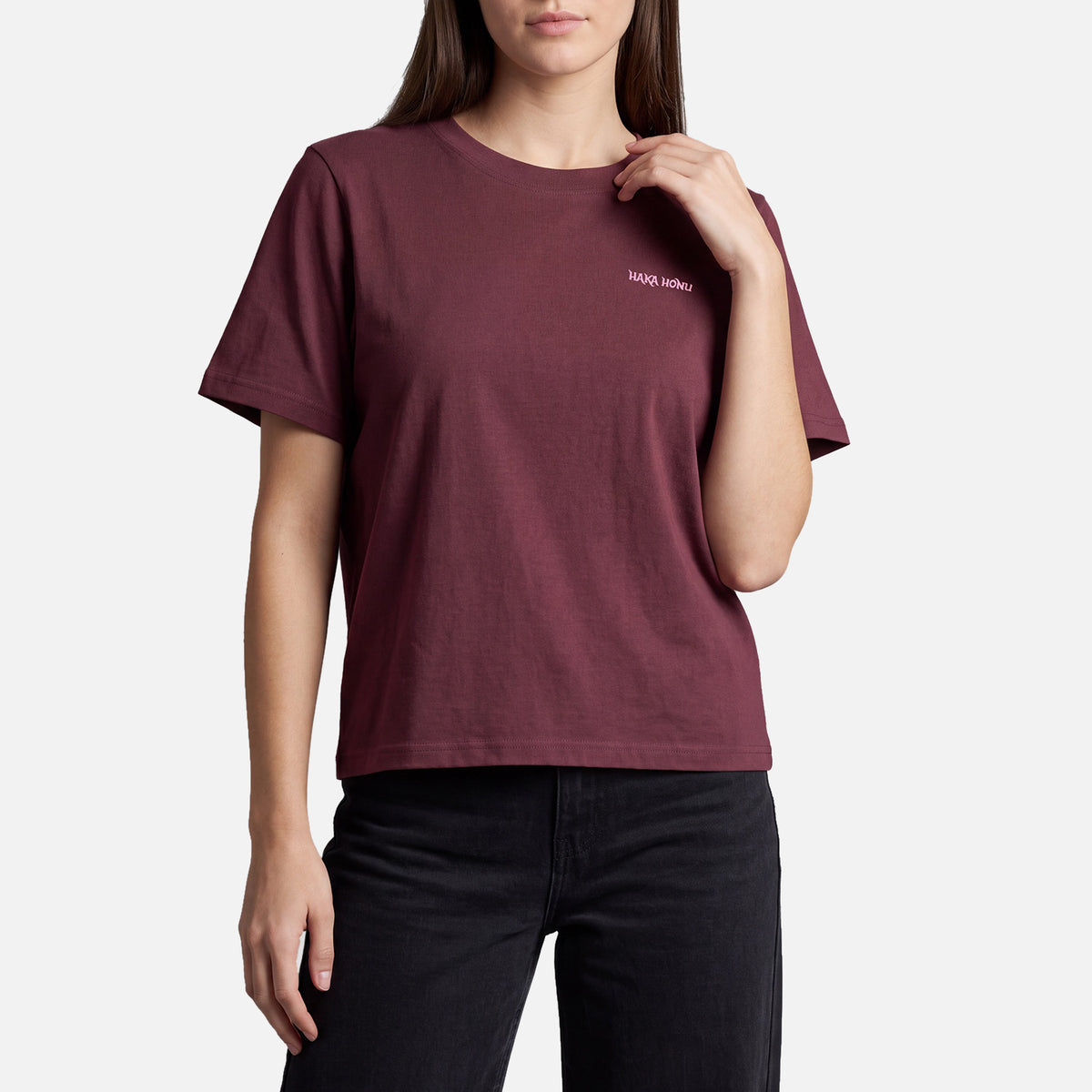 Polera Mujer Polo Burdeo Haka Honu
