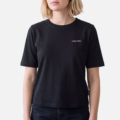 Polera Mujer Polo Negro Haka Honu