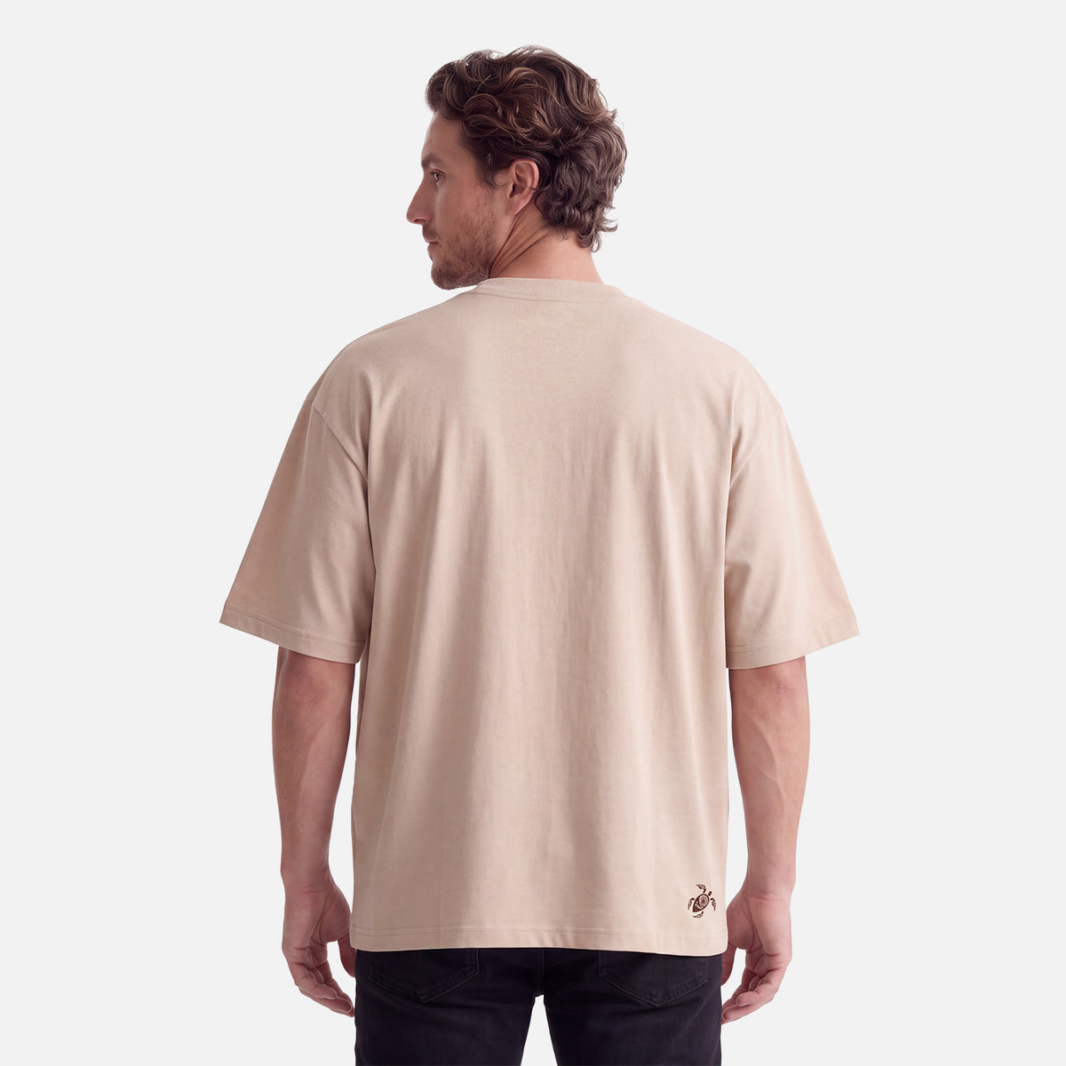 Polera Hombre Que Heavy Taupe Haka Honu