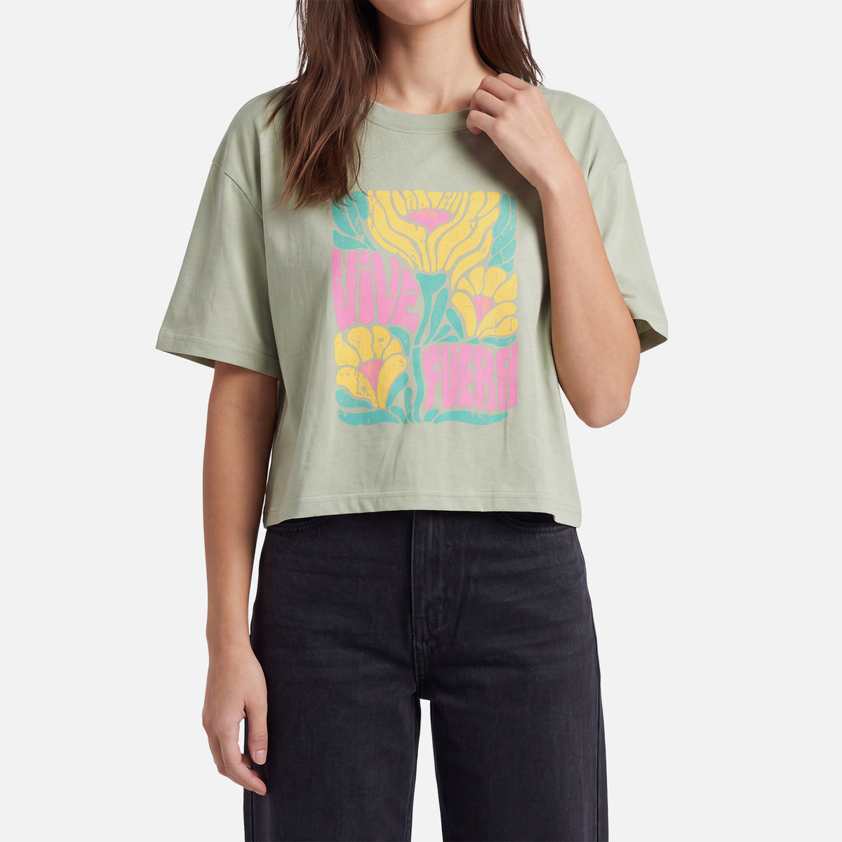 Polera Mujer Floreada Jade Haka Honu