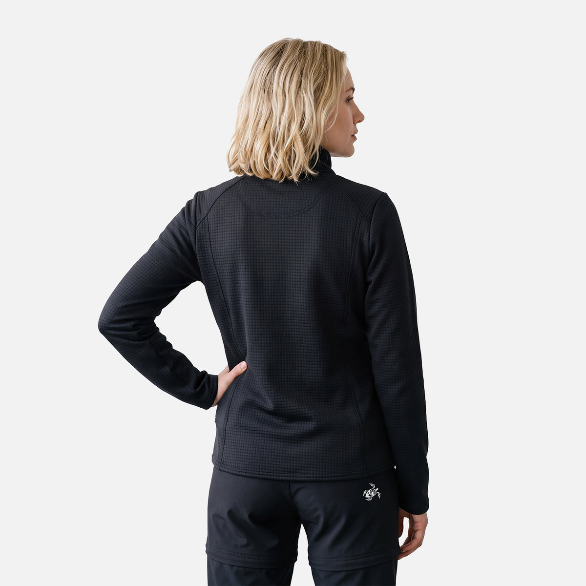 Polerón Mujer Taina Full Zip Negro Haka Honu