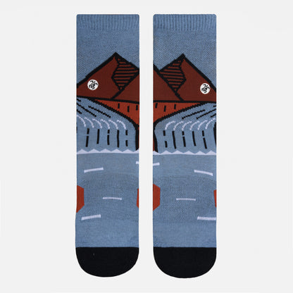 Calcetines Hombre Sendero Mid Azul Oscuro Haka Honu