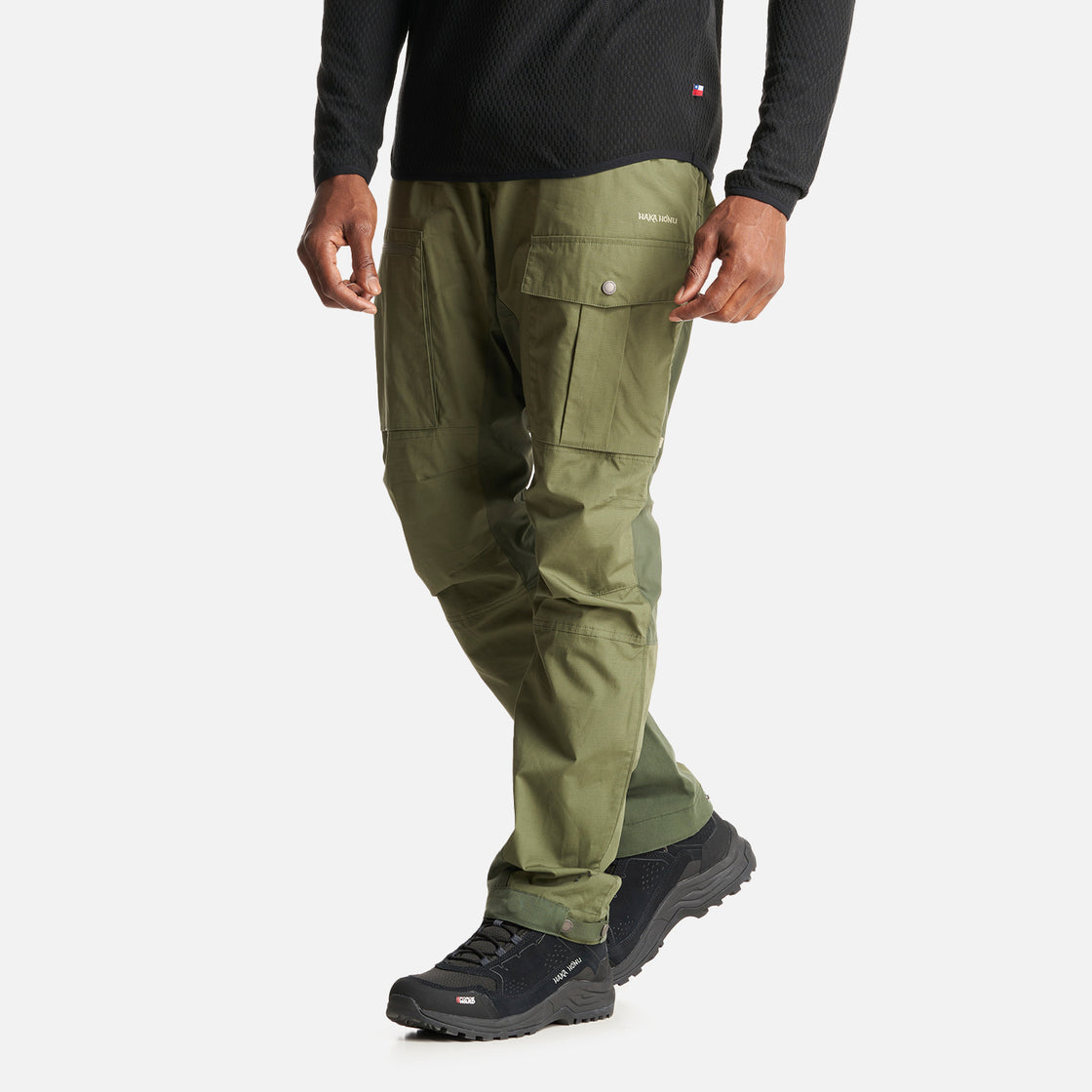 Pantalon Hombre Boina Negra Verde Militar Haka Honu