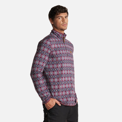 Poleron Hombre Taina Print Morado Haka Honu