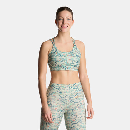 Peto Mujer Copihue Print Menta Haka Honu