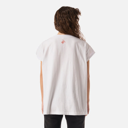 Polera Mujer Garza Blanco Haka Honu