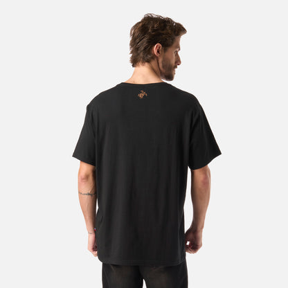 Polera Hombre Polo Negro Haka Honu