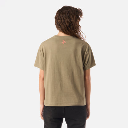 Polera Mujer Polo Verde Oliva Haka Honu
