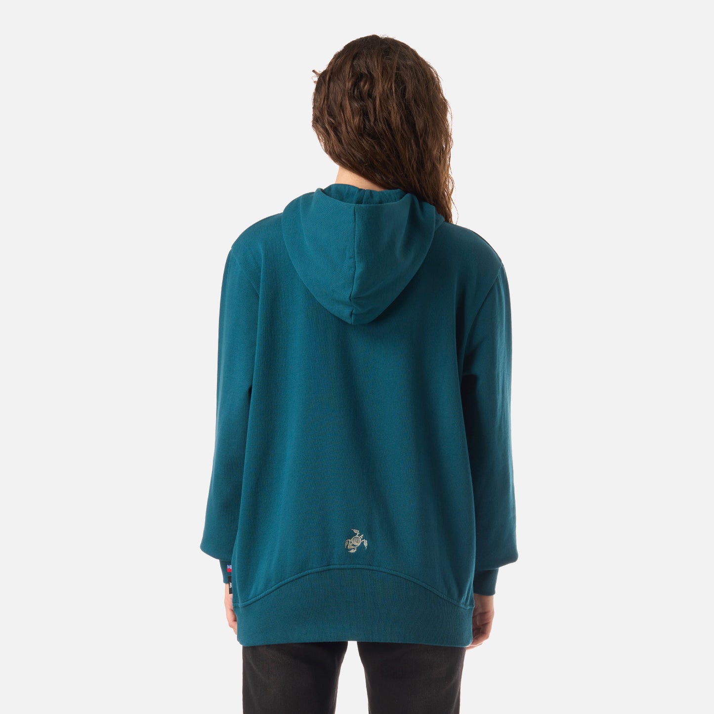 Polerón Mujer Motomami Full Zip Petroleo Oscuro Haka Honu