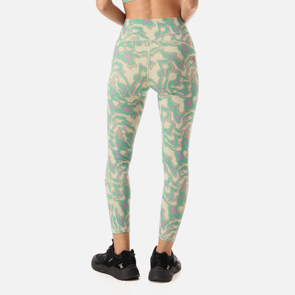 Calza Mujer Coihue Larga Print Menta Haka Honu