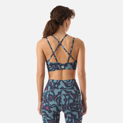 Peto Mujer Copihue Print Petroleo Haka Honu