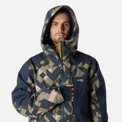 Chaqueta Hombre Yeti Print Verde Oliva Haka Honu