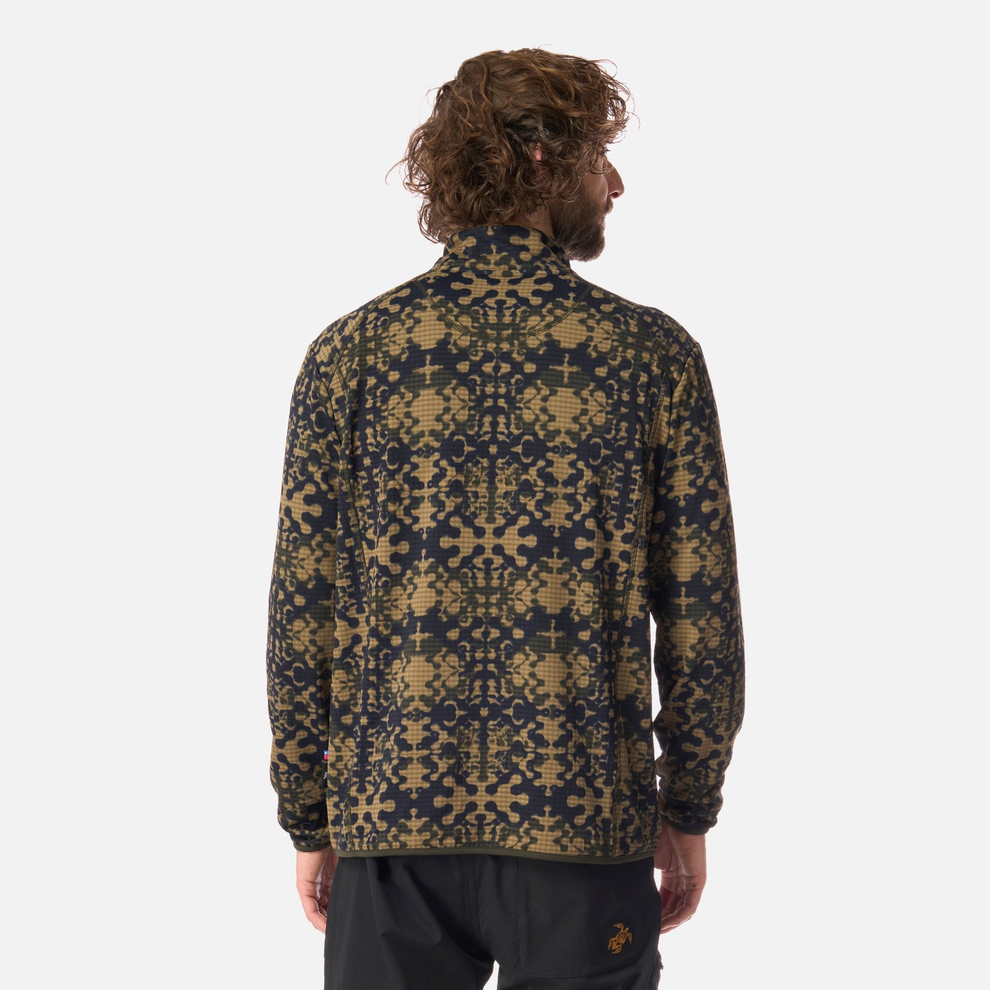 Polerón Hombre Taina Print Verde Militar Haka Honu