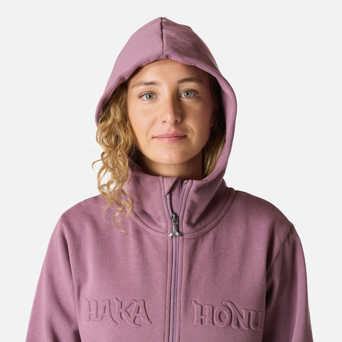 Polerón Mujer Motomami Full Zip Lila Haka Honu