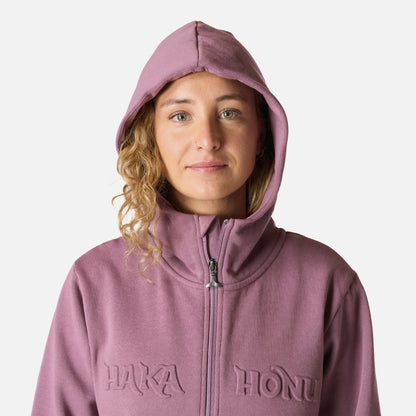 Polerón Mujer Motomami Full Zip Lila Haka Honu