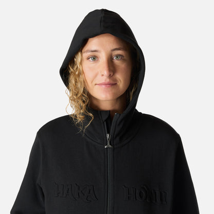 Polerón Mujer Motomami Full Zip Negro Haka Honu
