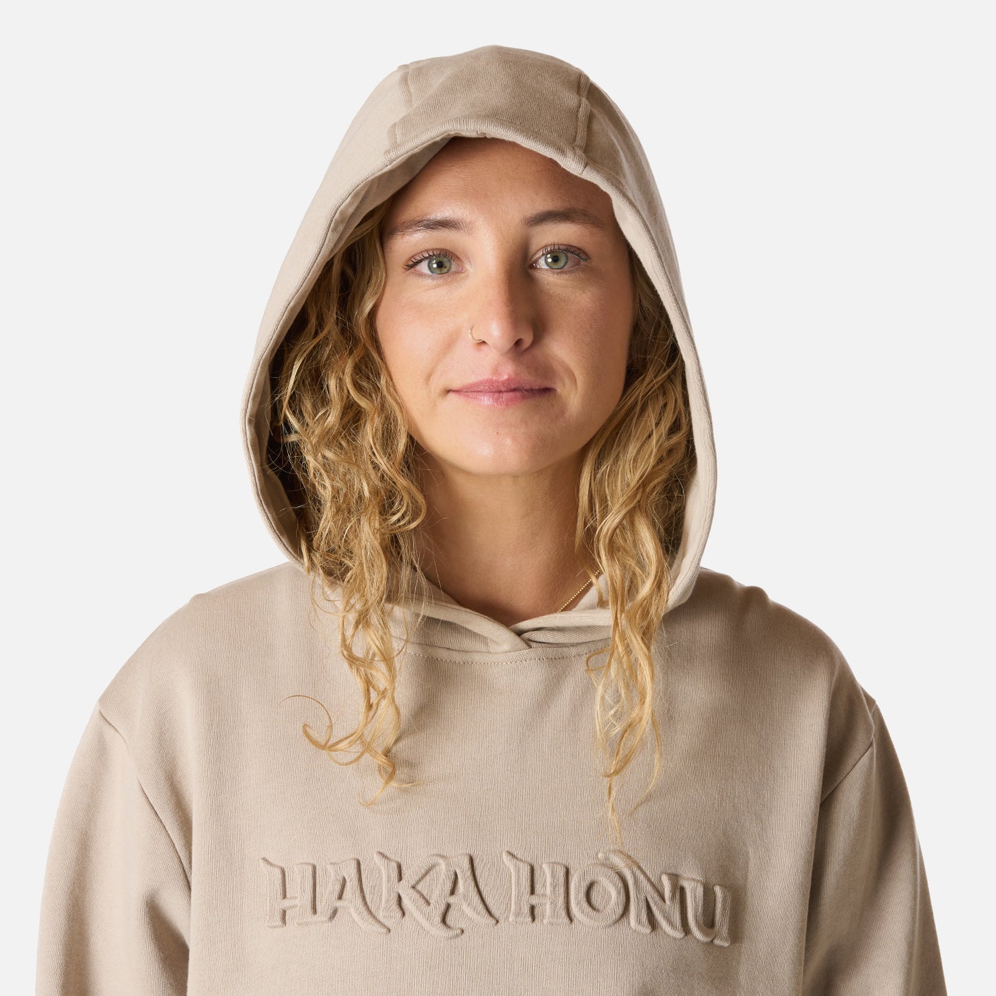 Polerón Mujer Motomami Hoody Taupe Haka Honu