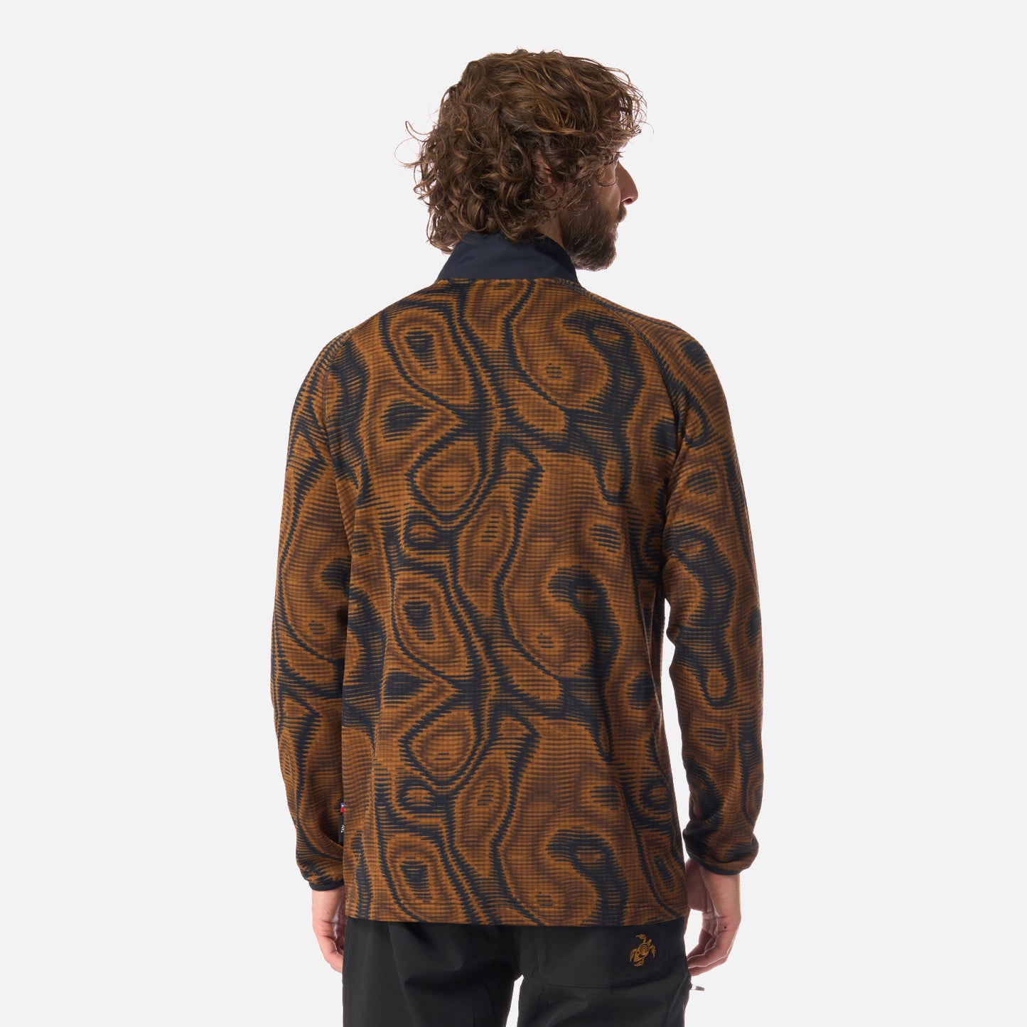 Polerón Hombre Taina Full Zip Print Café Haka Honu