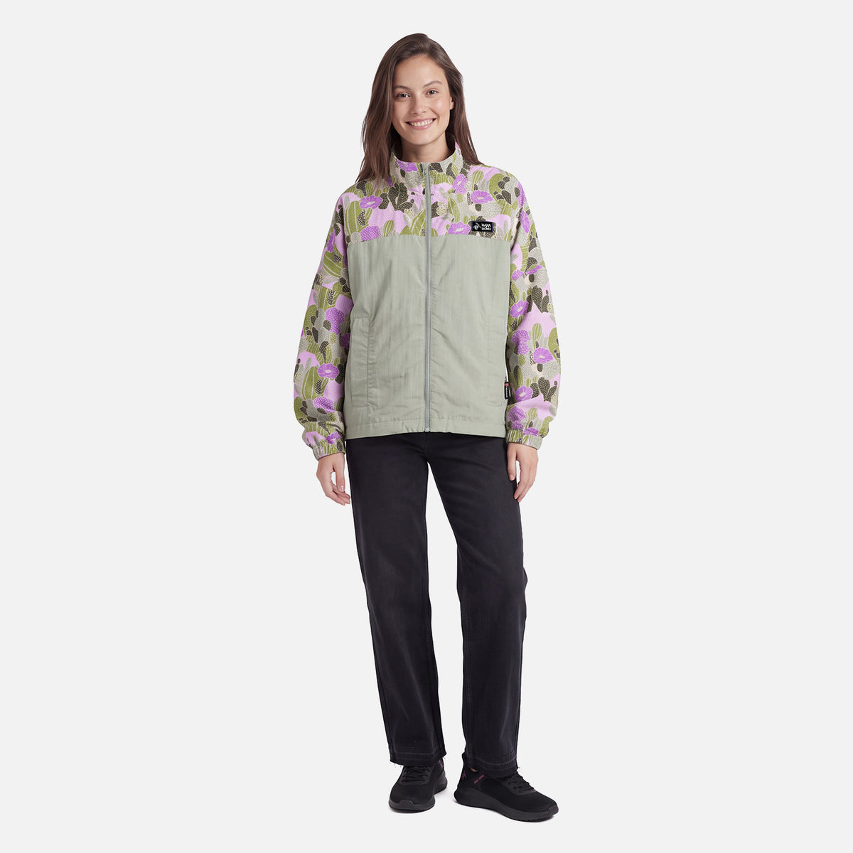 Chaqueta Mujer Hija Del Viento Print Laurel Haka Honu