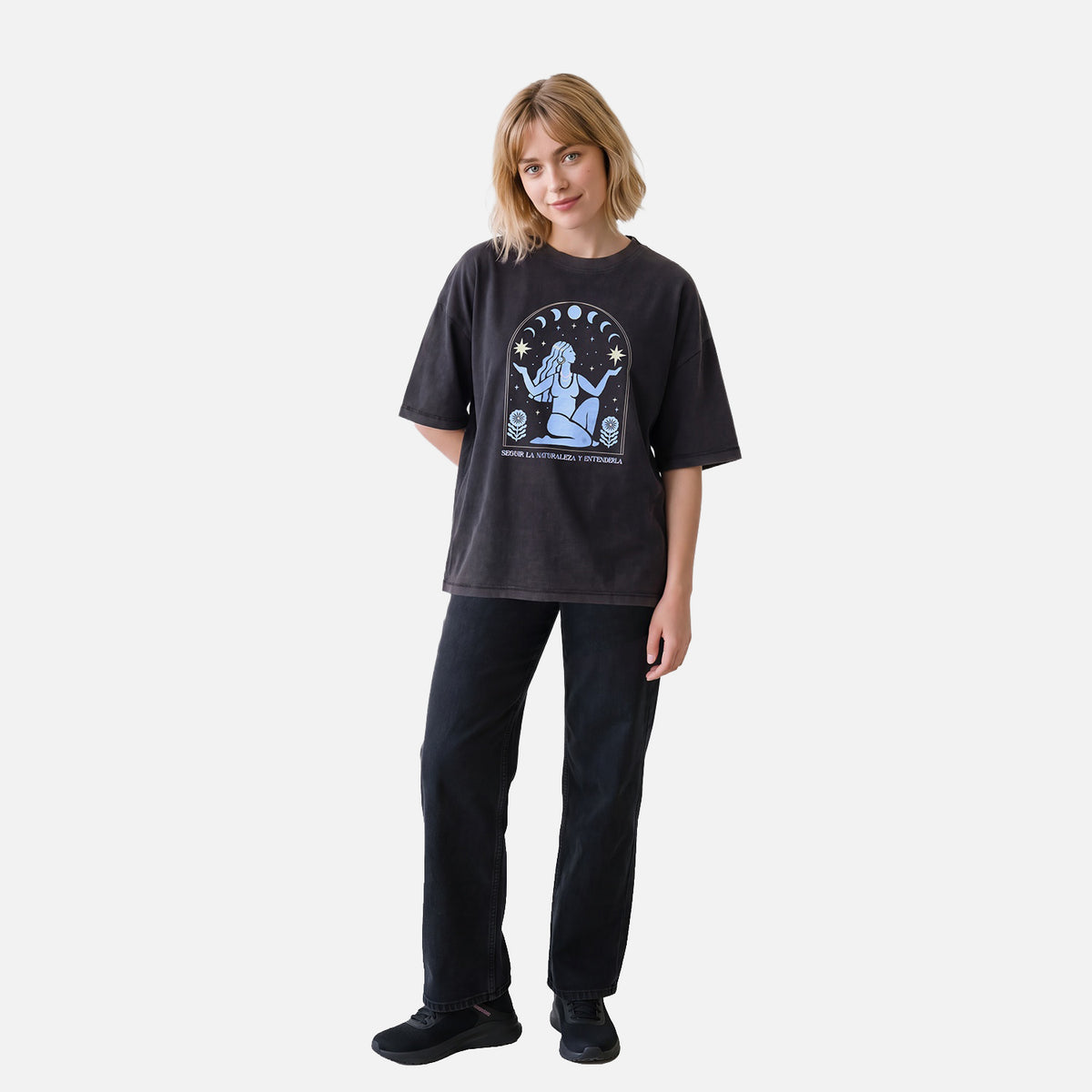 Polera Mujer Gorrion Negro Haka Honu