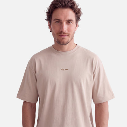 Polera Hombre Que Heavy Taupe Haka Honu