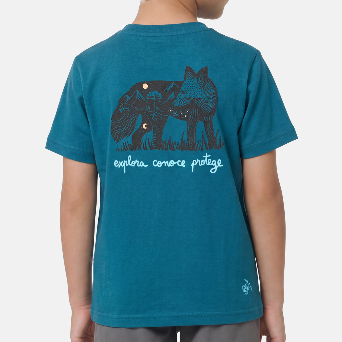 Polera Niño Zorrito explorador Petroleo Haka Honu