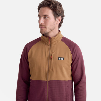Polerón Hombre Taina Full Zip Burdeo Haka Honu