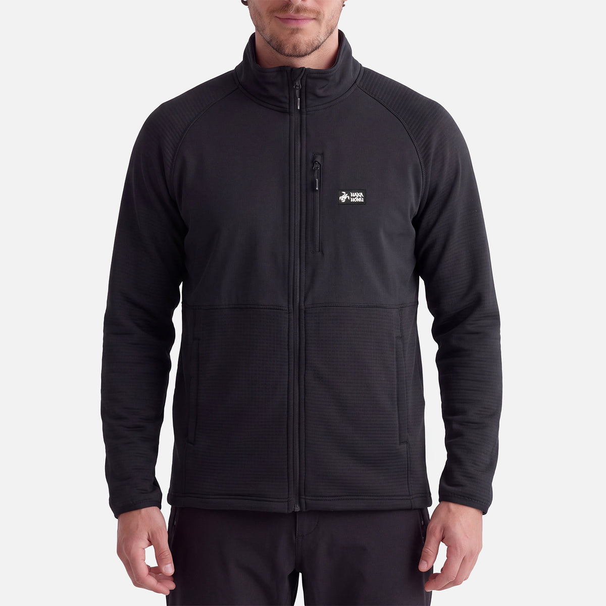 Polerón Hombre Taina Full Zip Negro Haka Honu