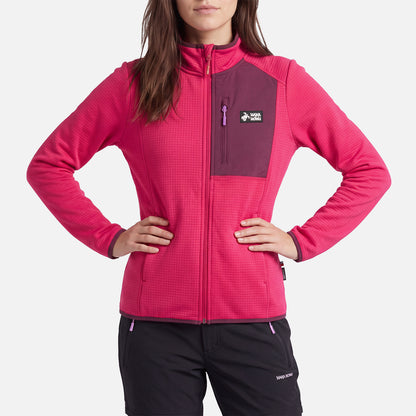 Polerón Mujer Taina Full Zip Frambuesa Haka Honu